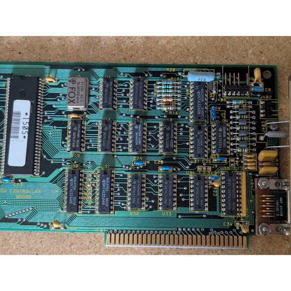 Vtg Compaq VDU Controller Board Video Graphics Card 000033-001 Rev E 1984 ISA - Picture 4 of 8